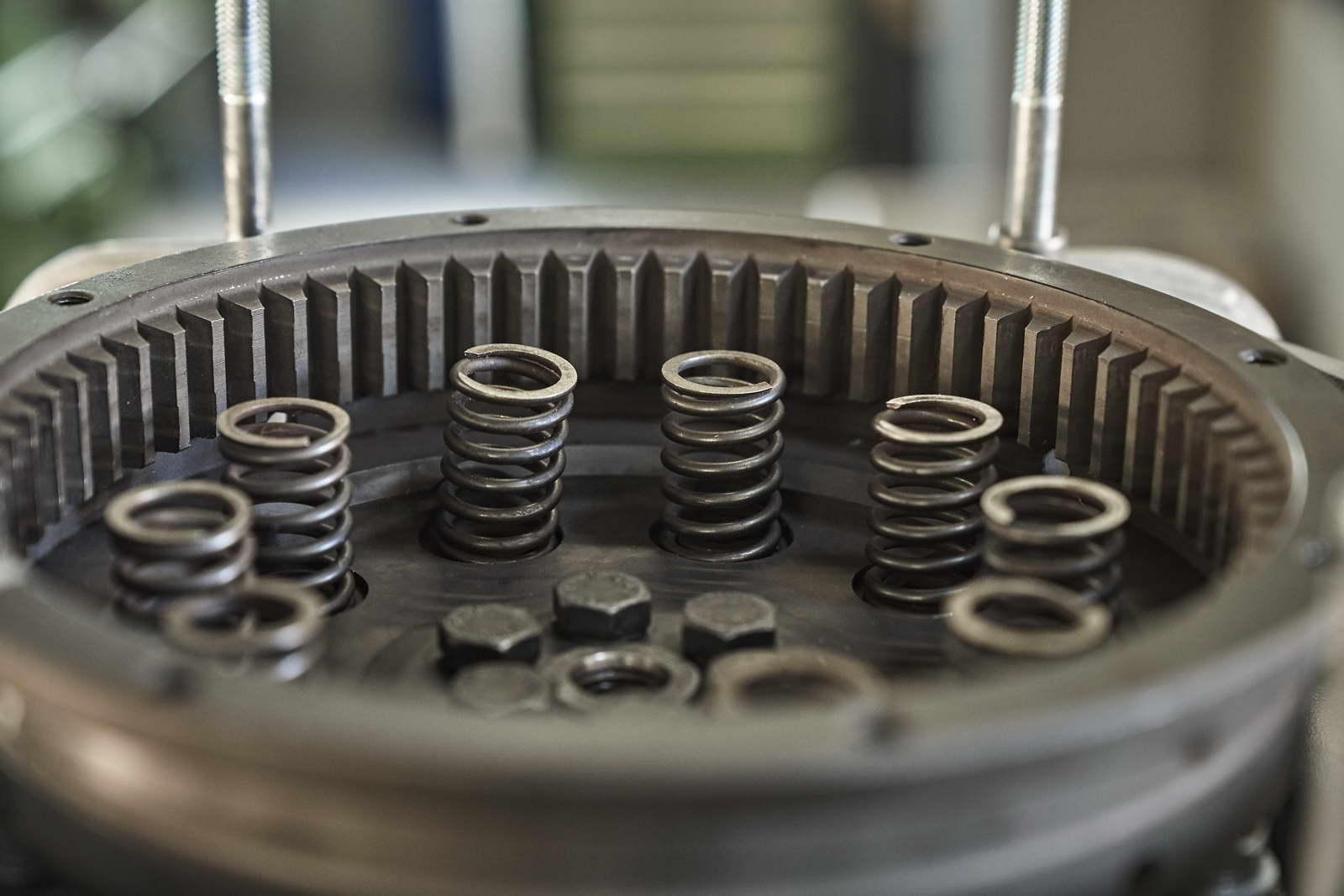 Guzzi Motor Zusammenbau René Nesselhauf